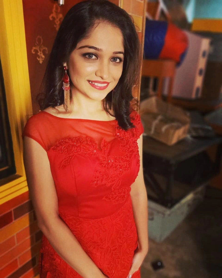 Amruta Phadke's Red Dress Image